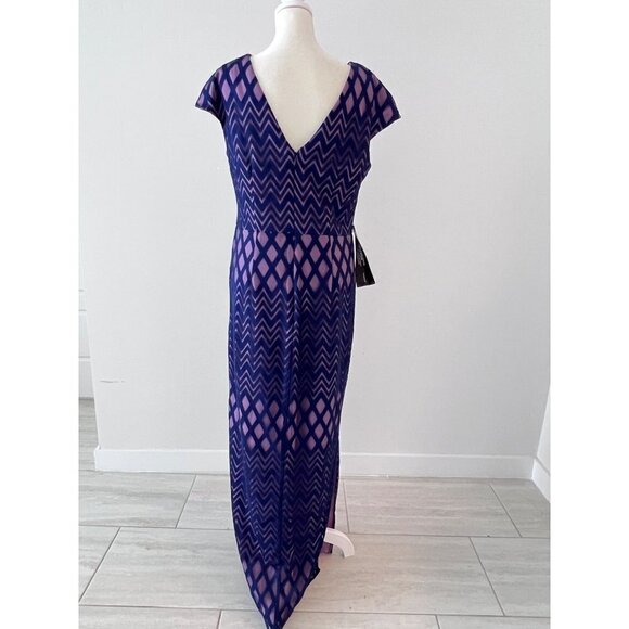 JS Collections LINDA CAP SLEEVE COLUMN GOWN Size 8 new without tags - Picture 7 of 7